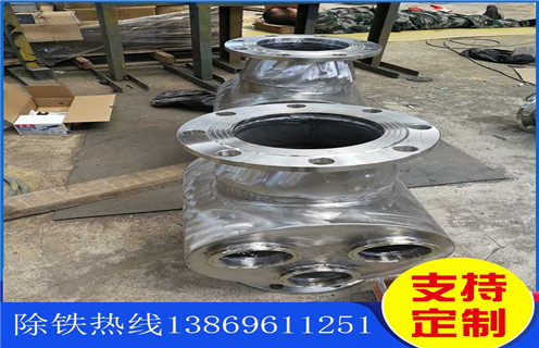 管道除鐵器，黑龍江不銹鋼管道除鐵器_黑龍江不銹鋼管道除鐵器廠家應(yīng)用安裝示意圖型12000高斯_可定制工作原理