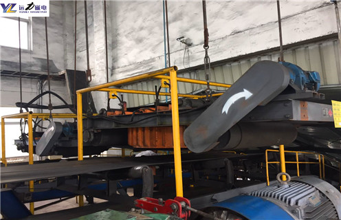 電磁自卸式除鐵器，天津電磁自卸式除鐵器吸8公斤_天津電磁自卸式除鐵器吸8公斤廠家配件_型號(hào)及工作視頻
