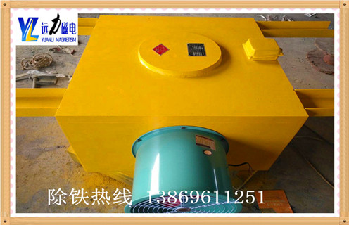 強(qiáng)磁風(fēng)冷電磁除鐵器，山東強(qiáng)磁風(fēng)冷電磁除鐵器價(jià)格_山東強(qiáng)磁風(fēng)冷電磁除鐵器價(jià)格參數(shù)工作原理_價(jià)格