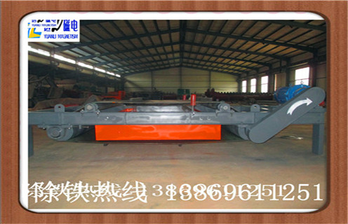 自卸式電磁除鐵器，福建超強(qiáng)干式自卸式電磁除鐵器_福建超強(qiáng)干式自卸式電磁除鐵器廠家配件_型號(hào)及工作視頻