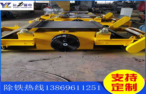 自卸式風(fēng)冷電磁除鐵器，貴州懸掛自卸式風(fēng)冷電磁除鐵器_選型_貴州懸掛自卸式風(fēng)冷電磁除鐵器公司多少錢參數(shù)工作原理生產(chǎn)價(jià)格工作原理_價(jià)格